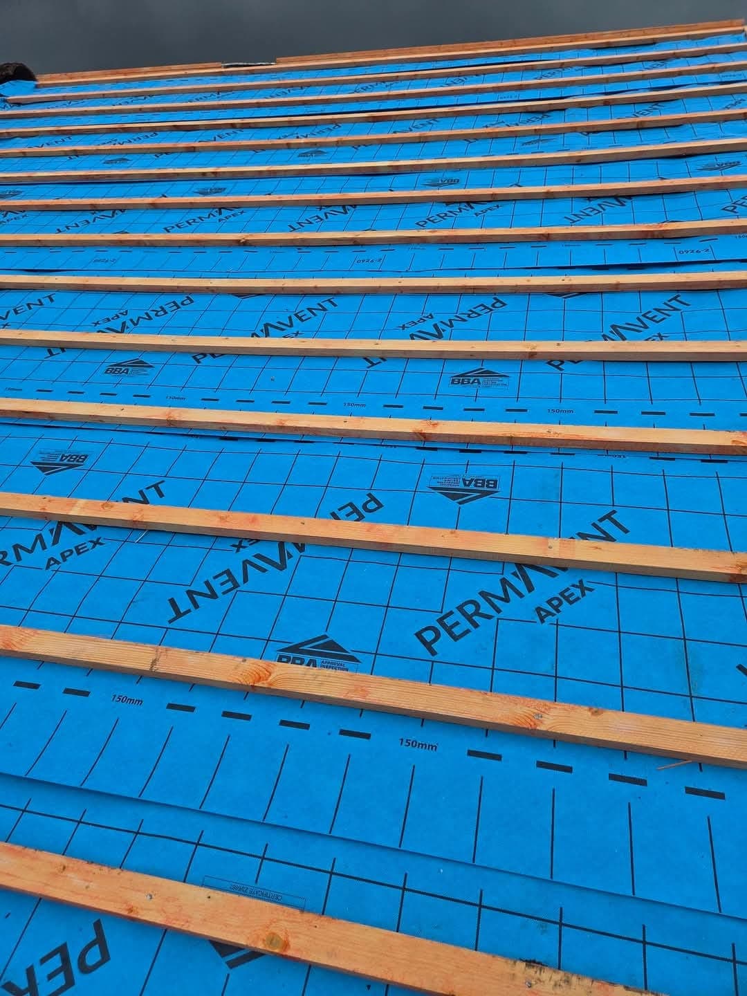 Breathable membrane and new battens